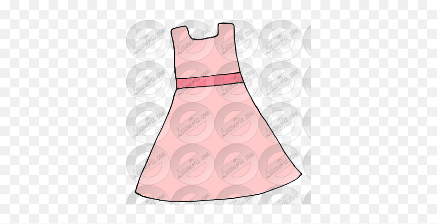 Dress Picture For Classroom Therapy Use - Great Dress Clipart Sleeveless Emoji,Dress Clipart