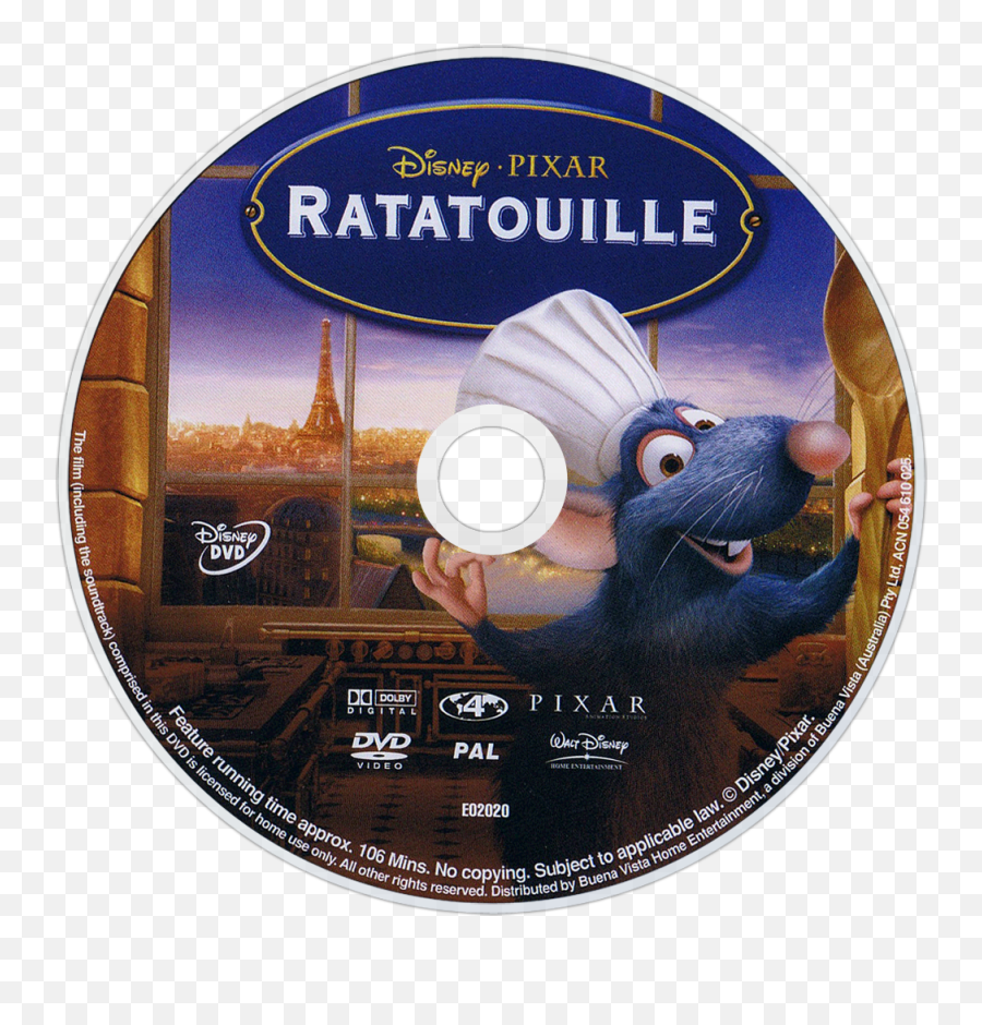 Download Ratatouille Dvd Disc Image - Ratatouille 2007 Dvd Disc Emoji,Ratatouille Png