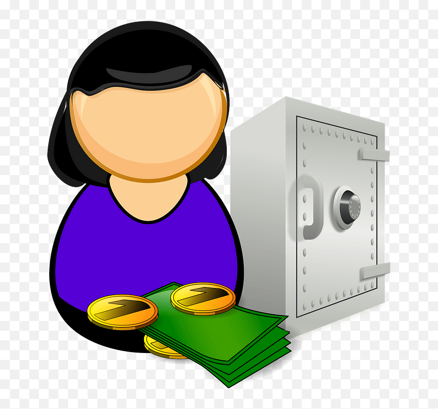 Accountant Bank Officer Clipart Free Download Transparent - Bank Safe Clipart Emoji,Manager Clipart