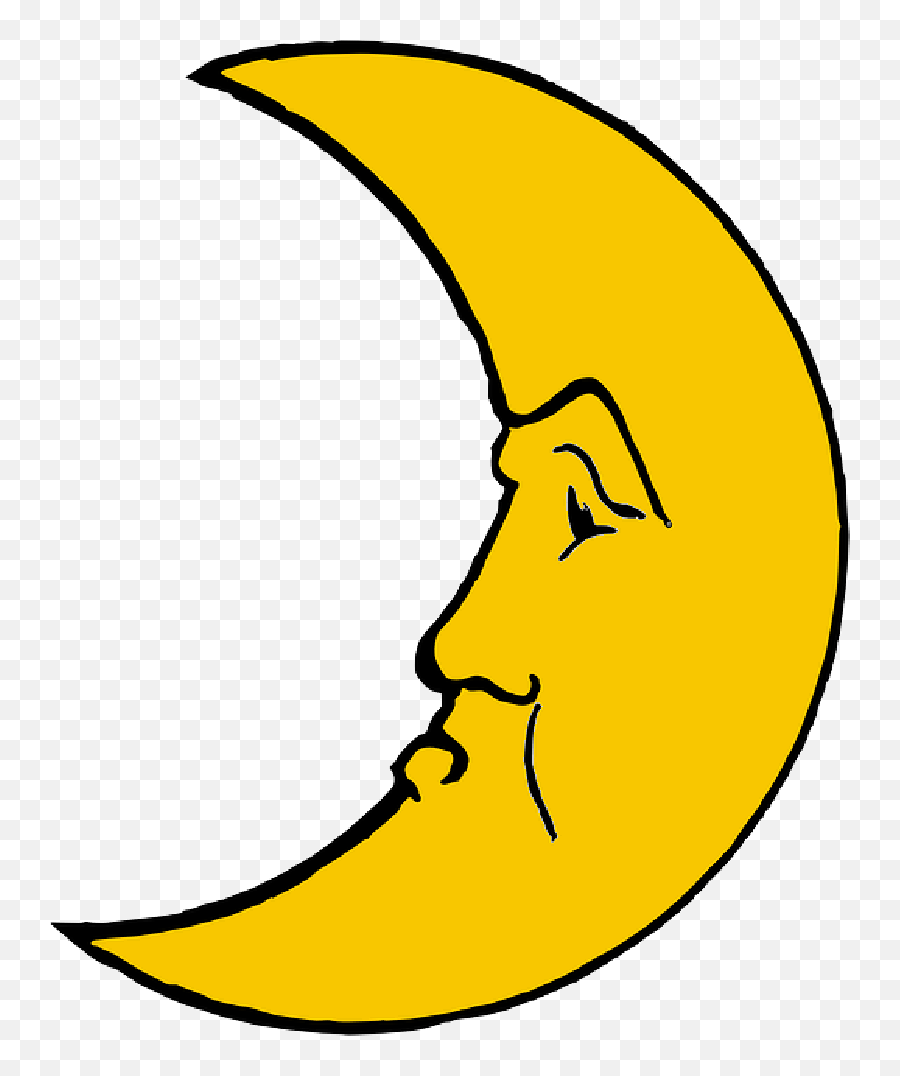 Moon Clipart Crescent Shape Picture 1676364 Moon Clipart - Crescent Moon Cartoon Emoji,Crescent Moon Clipart