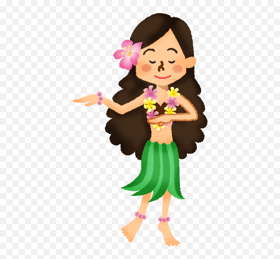 Hula Hula Dancer Free Clipart Illustrations - Japaclip Emoji,Hula Dancer Clipart