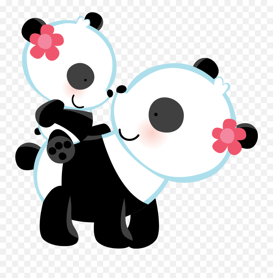 Baby Panda Png Free Download Png Arts - Mother And Baby Panda Clipart Emoji,Panda Png