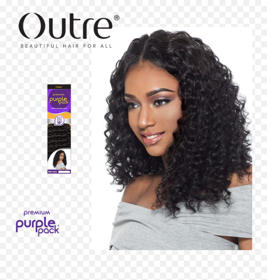 Outre Premium Purple Pack Deep Wave Weave Emoji,Wave Hair Png