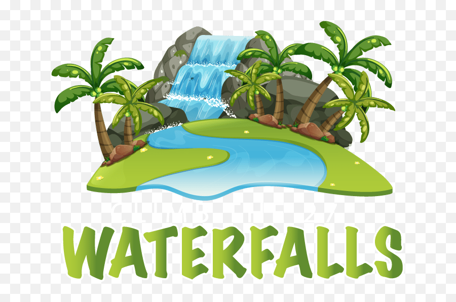 Mountain Waterfall Clip Art 4 - Waterfall Clipart Emoji,Waterfall Clipart
