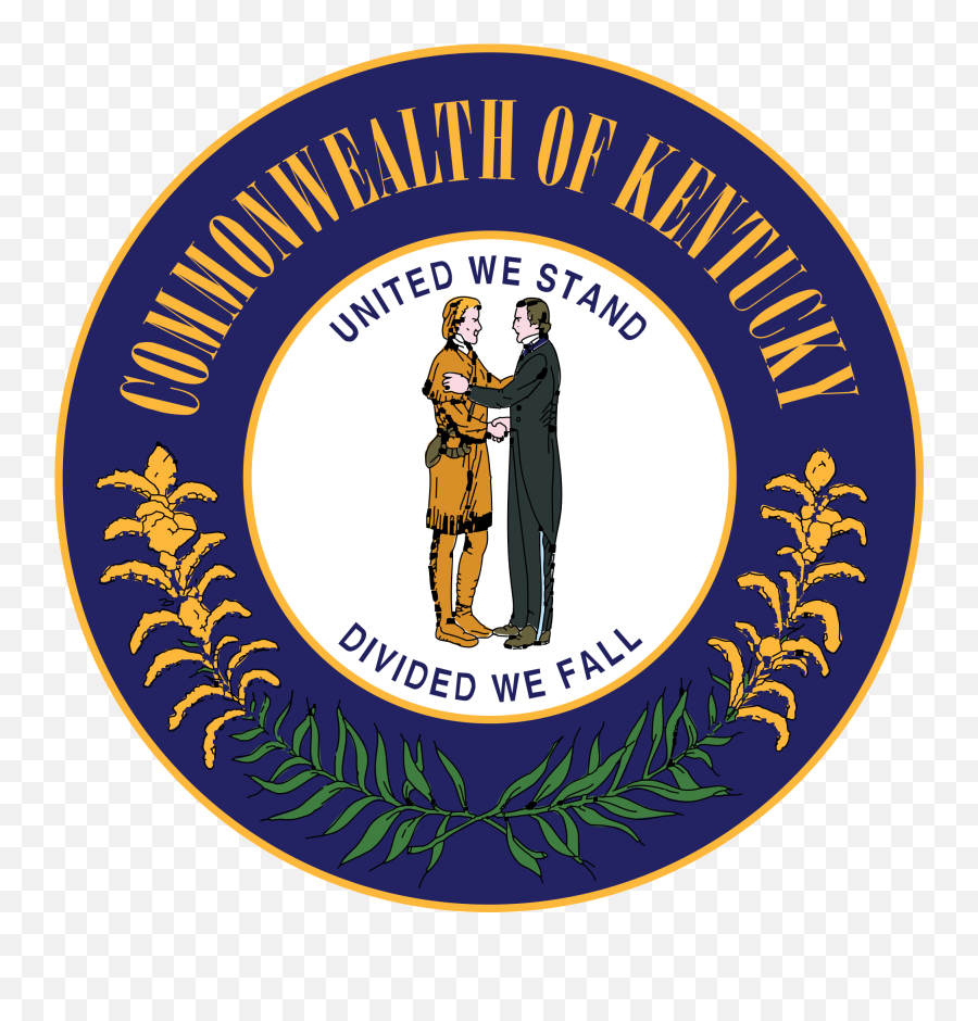 Kentucky - Seal Kentucky State Flag Emoji,Kentucky Logo