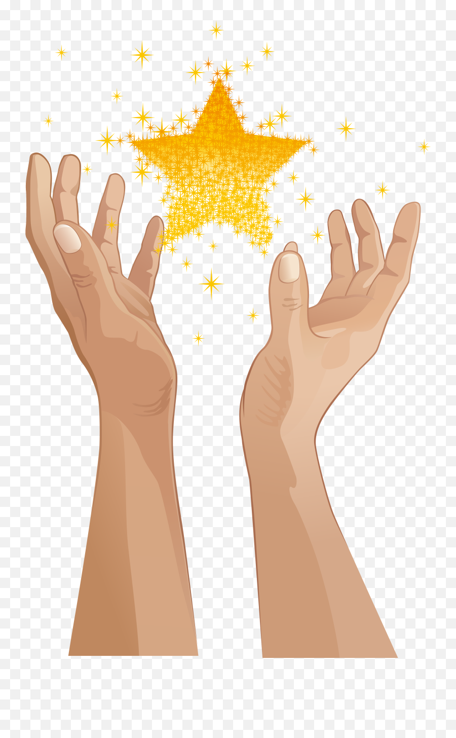 Reaching Hand Png - Star In Hand Vector Full Size Png Transparent Background Reach For The Stars Clipart Emoji,Hand Grabbing Png