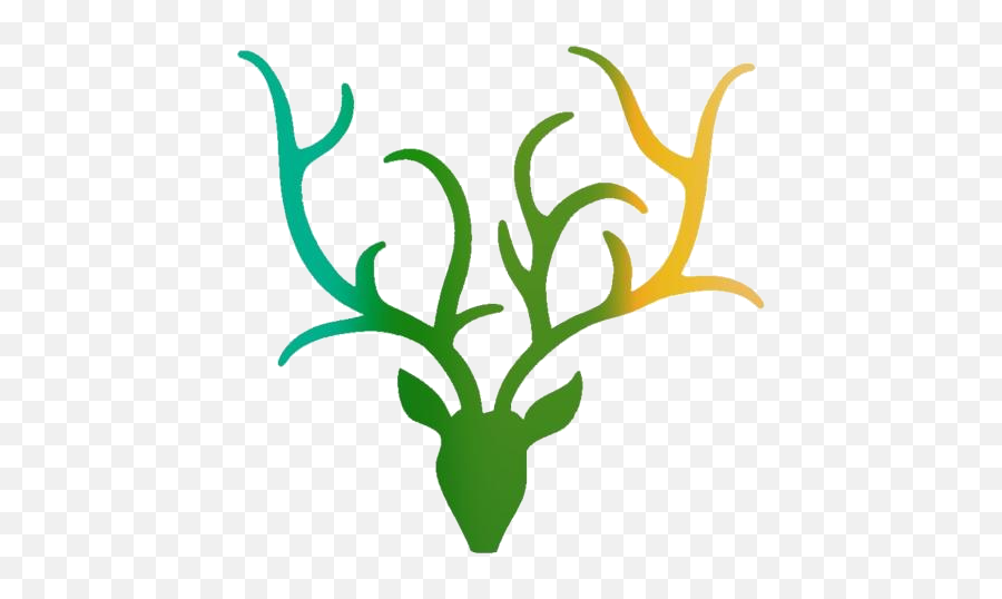 Black Caribou Antlers Clipart - Language Emoji,Antlers Clipart