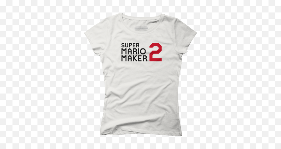 Shop Nintendou0027s Design By Humans Collective Store Page 2 - Short Sleeve Emoji,Super Mario Maker 2 Logo