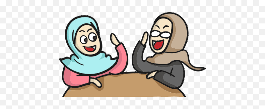 Love High Five Gif - Muslim Gif Sticker Emoji,High Five Clipart