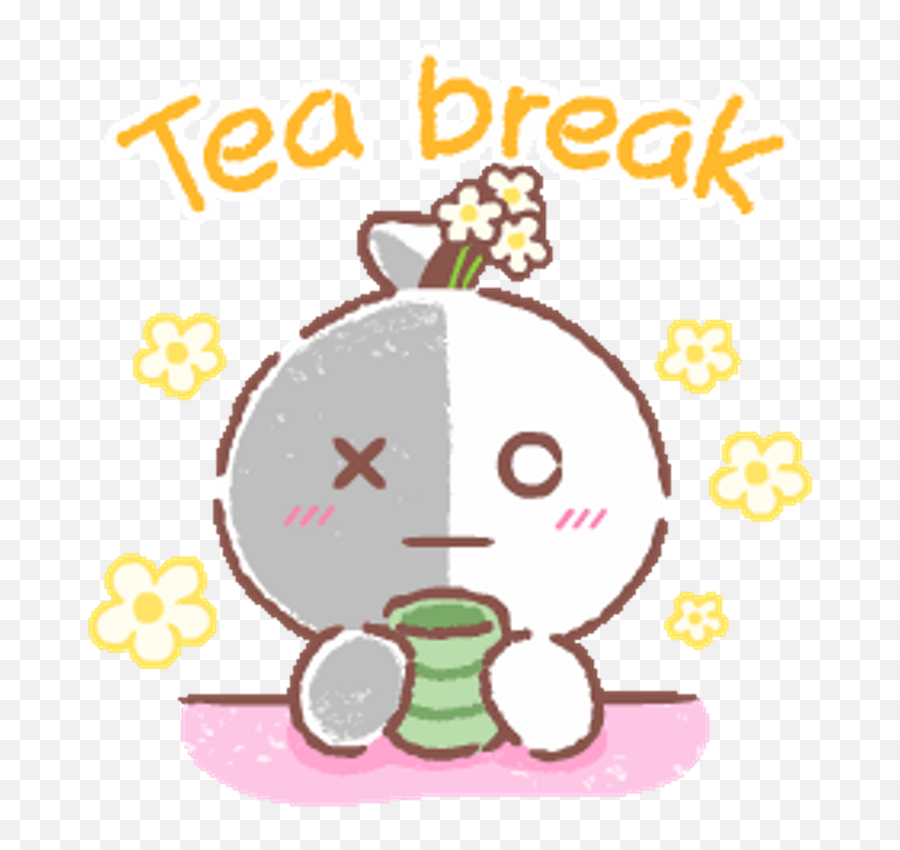 Download - Van Tea Break Gif Emoji,Bt21 Png