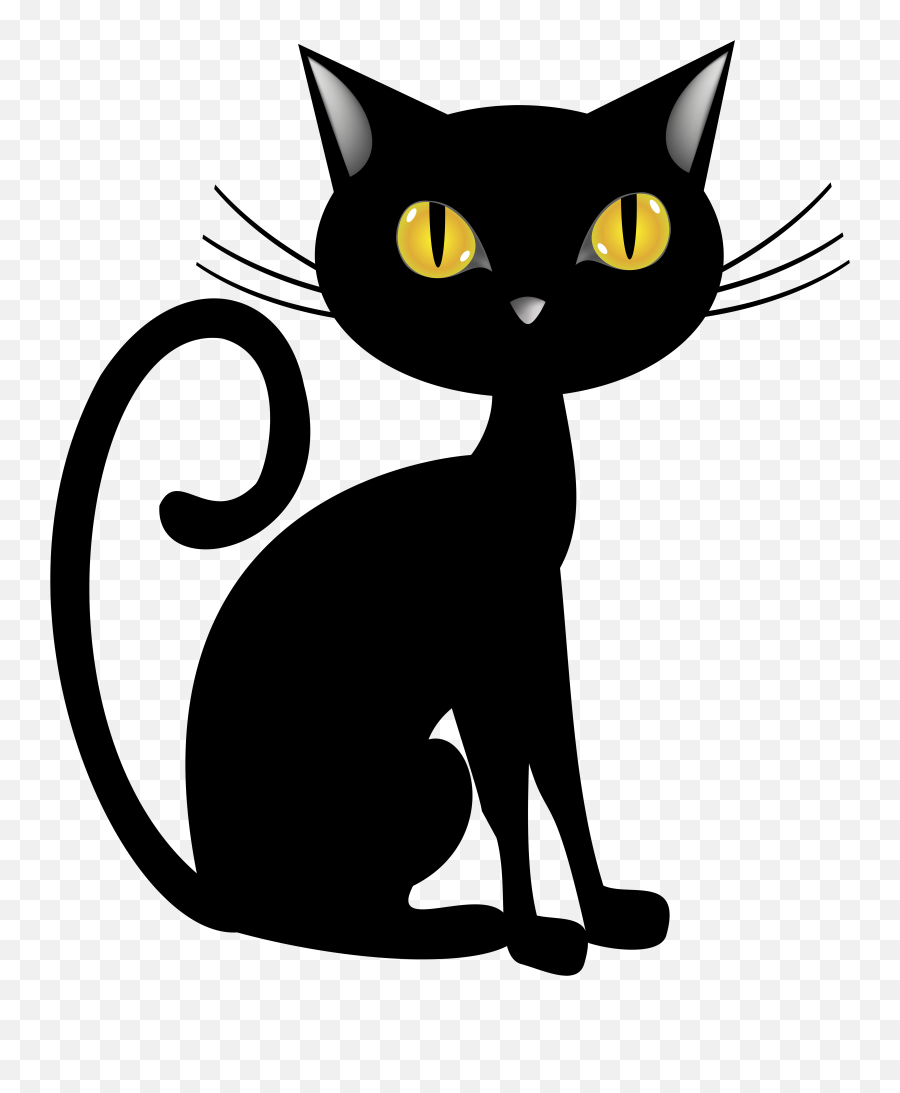 Free Cat Clipart Images Clipartfest - Halloween Black Cats Clip Art Emoji,Cat Clipart