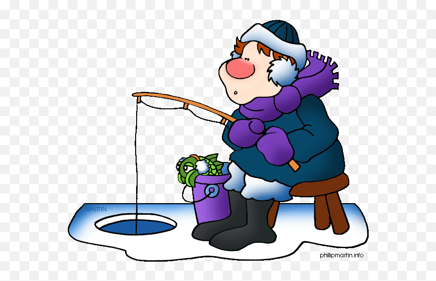 Kids Fishing Clipart Free Clipart - Ice Fishing Clipart Emoji,Fishing Clipart