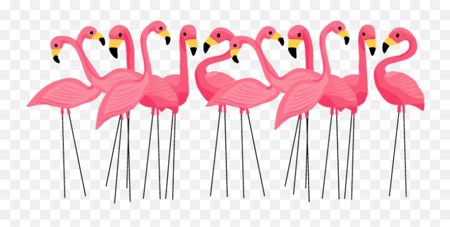 Flamingo Clip Art - 9 Flamingos Emoji,Flamingo Clipart