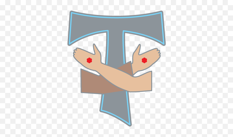 Errantem Animum Clip Art - Tau Cross Franciscan Logo Emoji,Pentecost Clipart