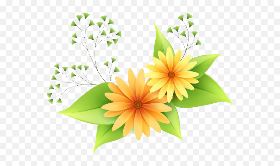 Free Floral Png Transparent Png Images - Vector Flower Png Clipart Emoji,Flower Clipart Png