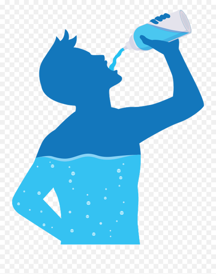 Long Term Use Of Ionized Alkaline Water - Person Drinking Water Clipart Png Emoji,Drinking Water Clipart