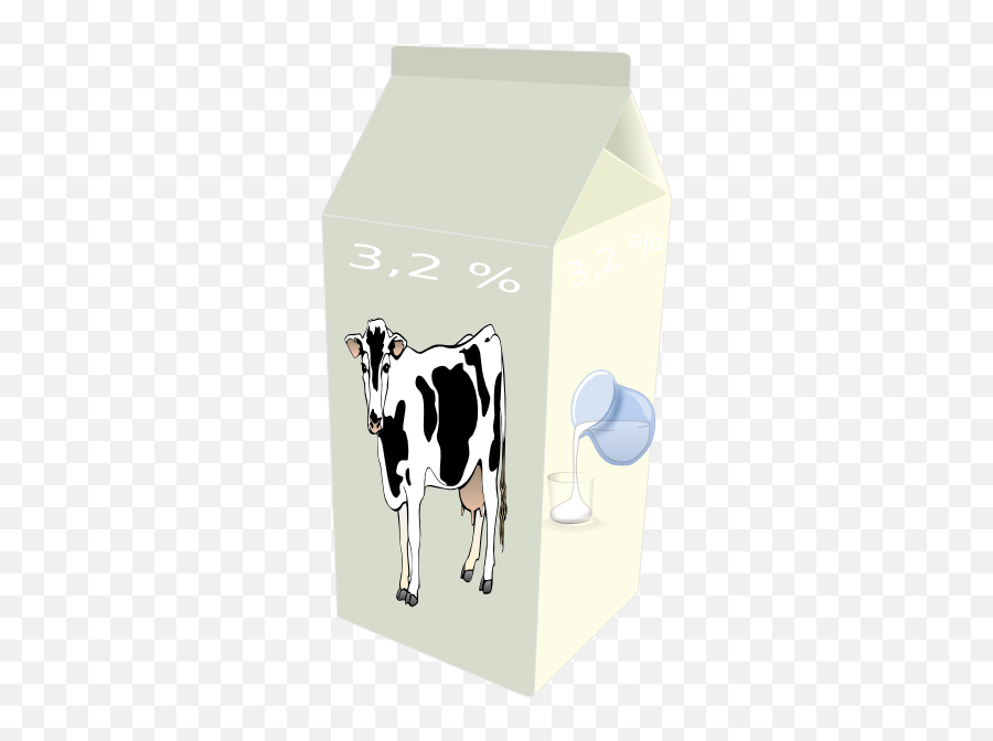 Box Of Milk Clip Art At Clkercom - Vector Clip Art Online Emoji,Dairy Cow Clipart