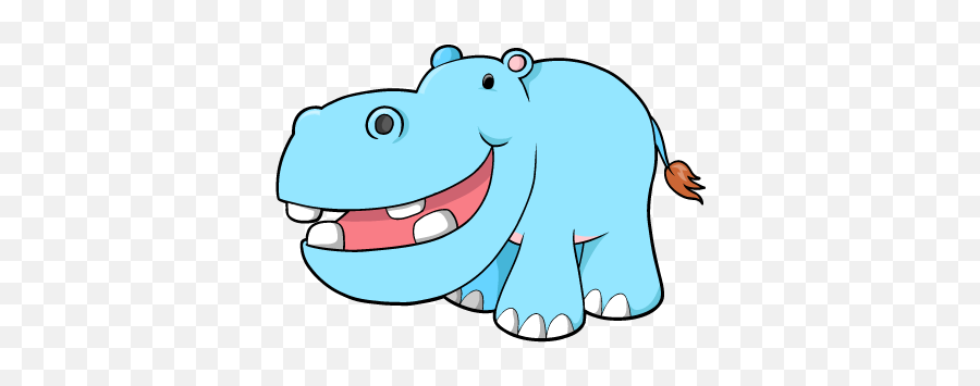 Hippo Cartoon Images - Clipart Best Animal Figure Emoji,Hippo Clipart