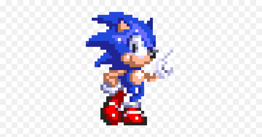 Download Hd Sonic - 8 Bit Sonic Gif Transparent Png Image Emoji,Sonic Transparent Background