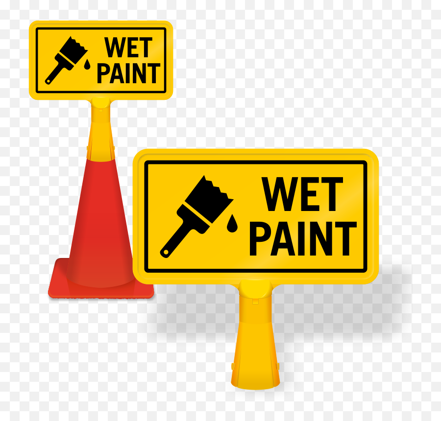 Wet Paint Signs U0026 Tags Best Prices Assured - Clipart Best Emoji,Wet Clipart