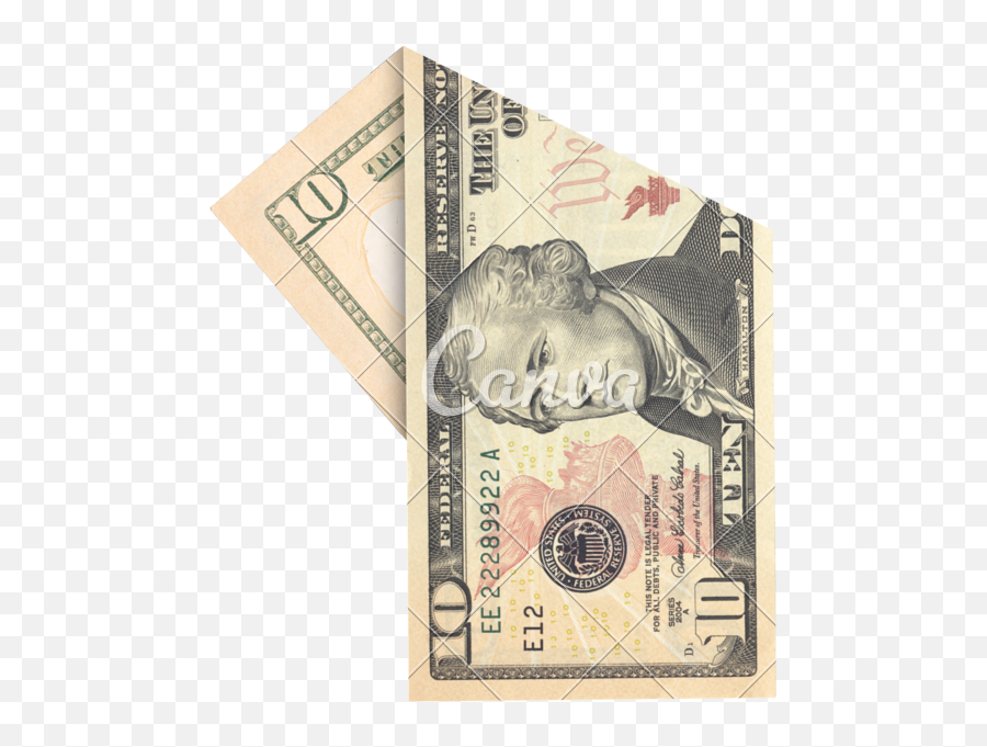 10 Dollar Bill Transparent Png Image - 10 Us Dollar Emoji,Dollar Bill Clipart