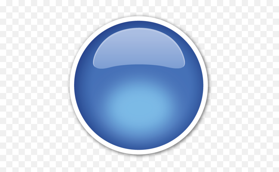 Large Blue Circle - Blue Circle Transparent 3d Emoji,Red Circle Png