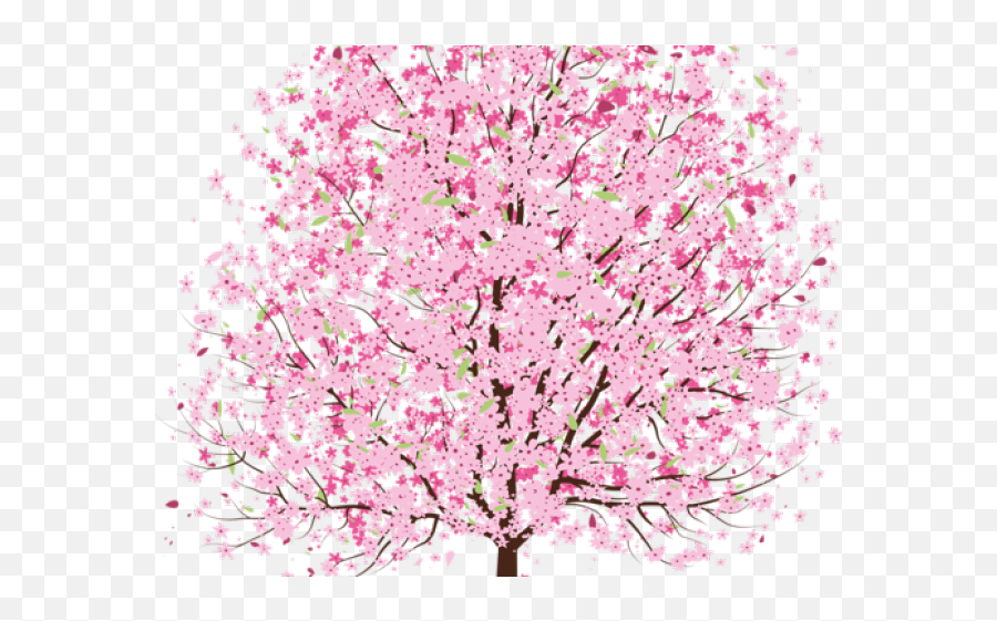 Download Hd Spring Clipart Pink - Cherry Blossom Tree Emoji,Spring Clipart