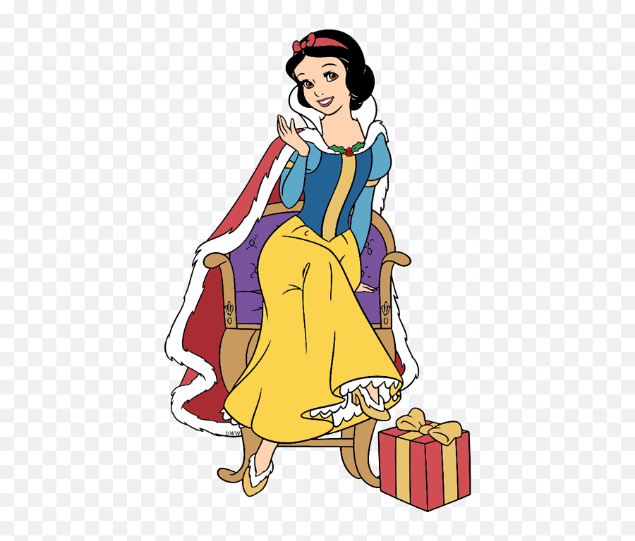 Seven Dwarfs Christmas Clip Art - Disney Snow White Christmas Clipart Emoji,Snow White Clipart