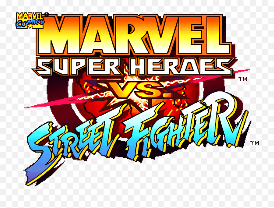 Logo For Marvel Super Heroes Vs Street Fighter By Jib - Street Fighter Vs X Men Logo Emoji,Marvel Logo