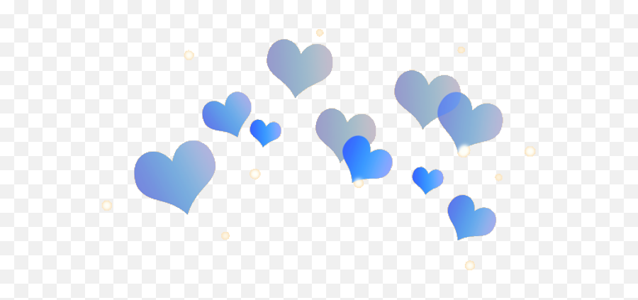 Download Heart Hearts Blue Filter - Transparent Filters Hearts Emoji,Kawaii Heart Png
