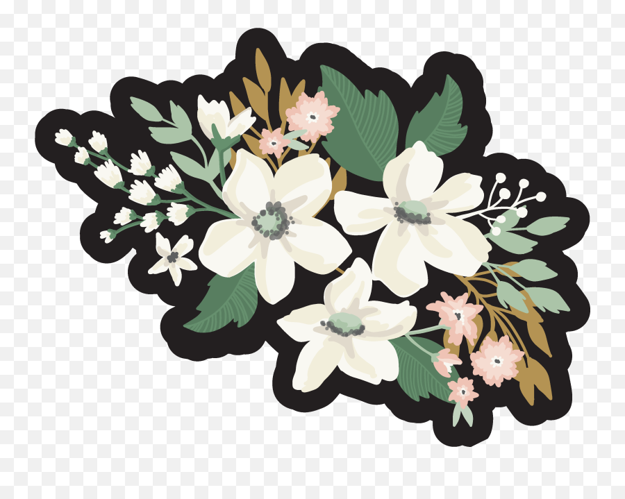 Wedding Flower Bunch Print U0026 Cut File - Flower Bunch Floral Emoji,Wedding Flowers Clipart