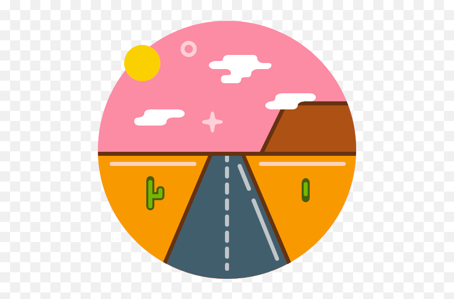 Highway Hot Road Sun Texas Icon - Free Version Emoji,Road Png