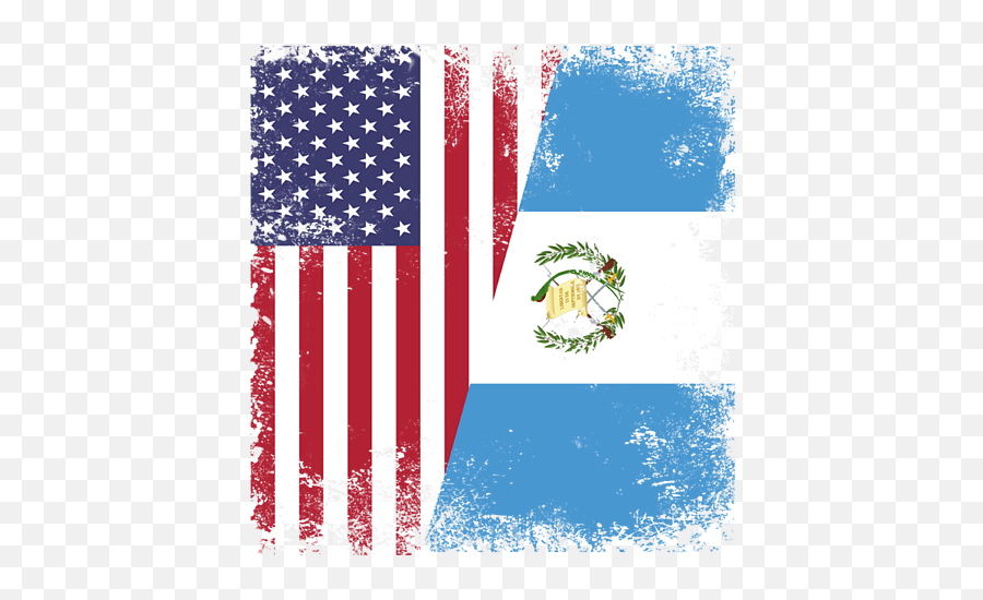 Half Guatemalan Flag Vintage Guatemala Usa Gift Throw Pillow Emoji,Guatemala Flag Png