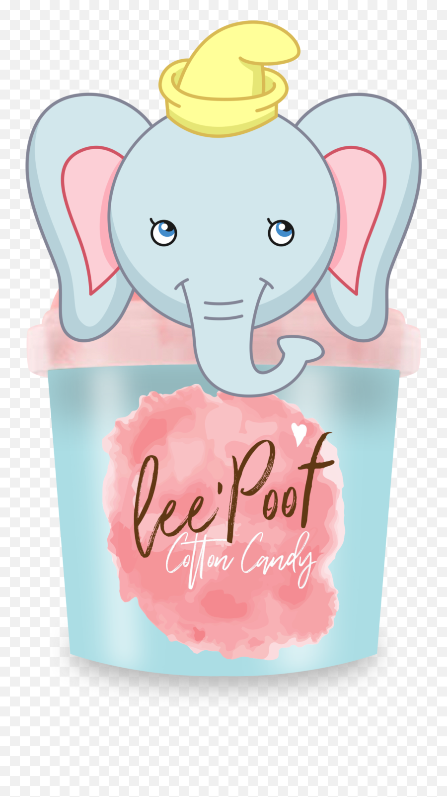 Lucky Elephant 6pack U2014 Leeu0027poof Cotton Candy Emoji,Poof Png