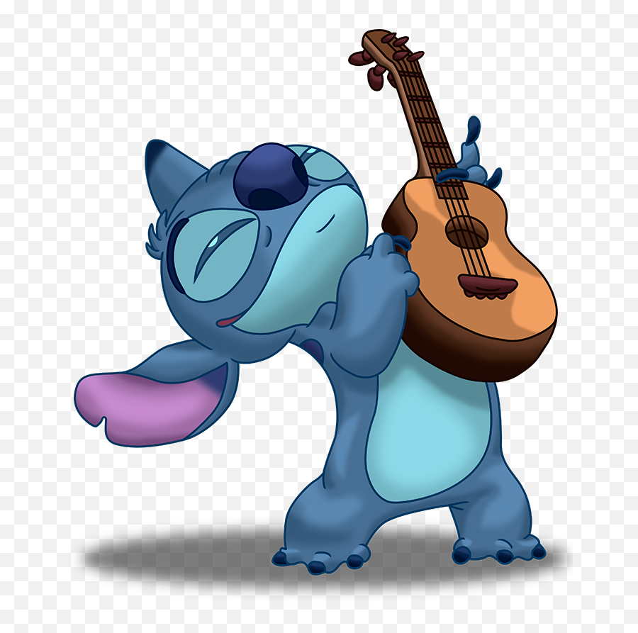 Rock N Roll Stitch Png Image With No - Stitch Guitarra Emoji,Stitch Png