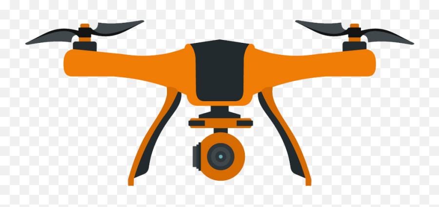 Orange Drone Clipart Transparent - Clipart World Vertical Emoji,Drone Clipart