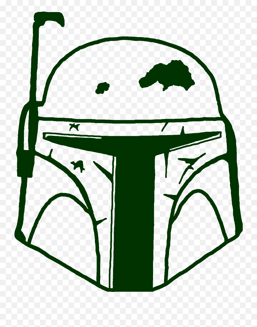 Boba Fett Helmet - Mandalorian Helmet Art Png Emoji,Boba Fett Logo