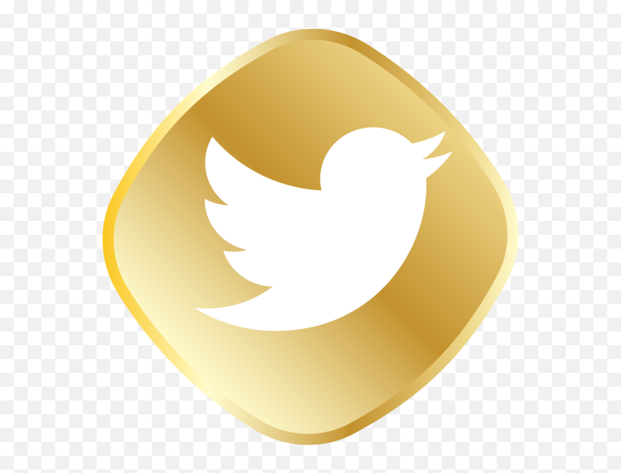 Gold Twitter Logo - Twitter Icon Brown Aesthetic Emoji,Twitter Logo
