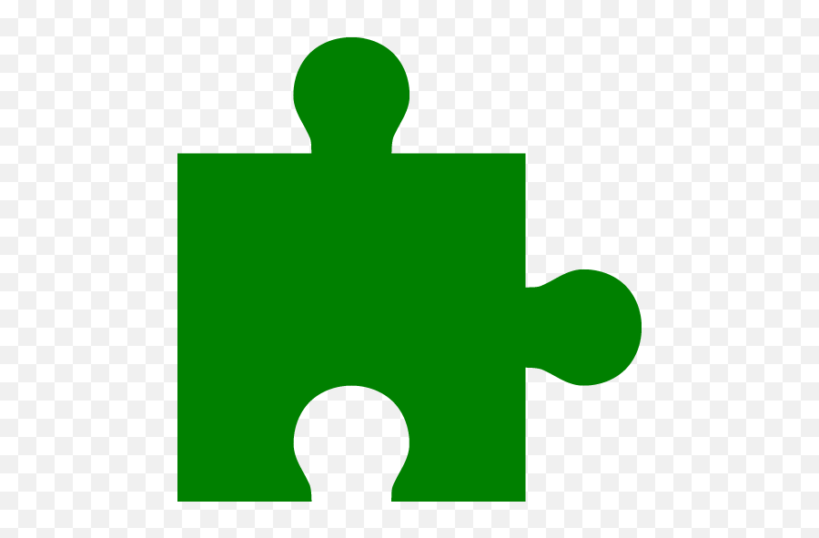 Green Puzzle Piece Icon - Transparent Green Puzzle Piece Emoji,Puzzle Piece Png
