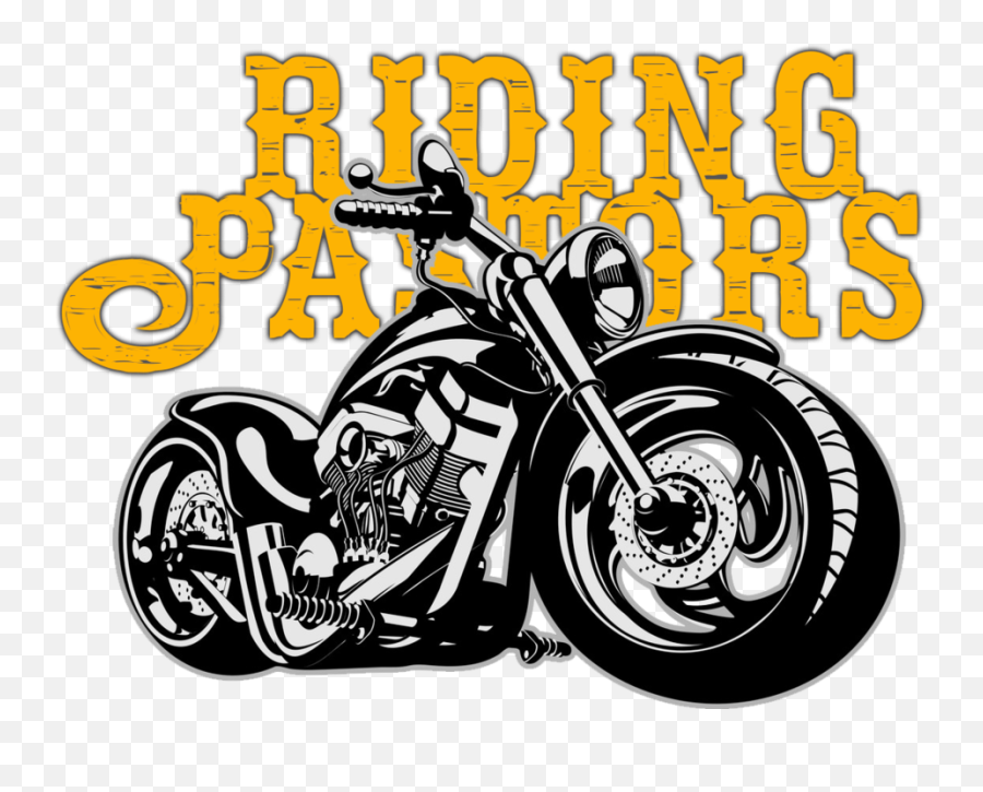 Download Hd Riding Pastors - Custom Motorcycles Clipart Emoji,Motorcycle Clipart