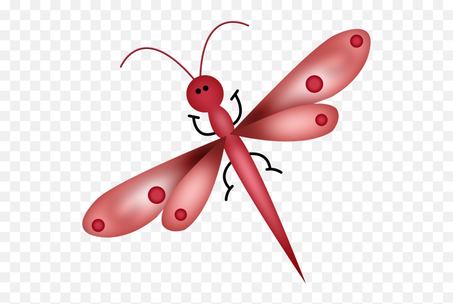 Dragonfly Clipart Butterfly Dragonfly - Red Dragonfly Cartoon Emoji,Dragonfly Clipart