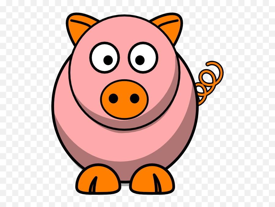 Pink Pig Clip Art Free - Printable Face Template Farm Animals Emoji,Yoda Clipart