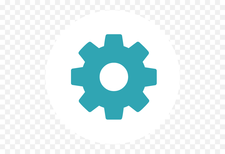 Cog Icon In Circle For Homepage Preparis Emoji,Cog Clipart