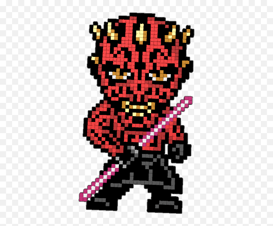 Darth Maul From Star Wars Clipart - Full Size Clipart Pixel Art Star Wars Dark Maul Emoji,Darth Maul Png
