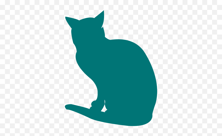 Sitting Cat Silhouette - Transparent Png U0026 Svg Vector File Transparent Background Transparent Cat Silhouette Emoji,Silhouette Transparent Background