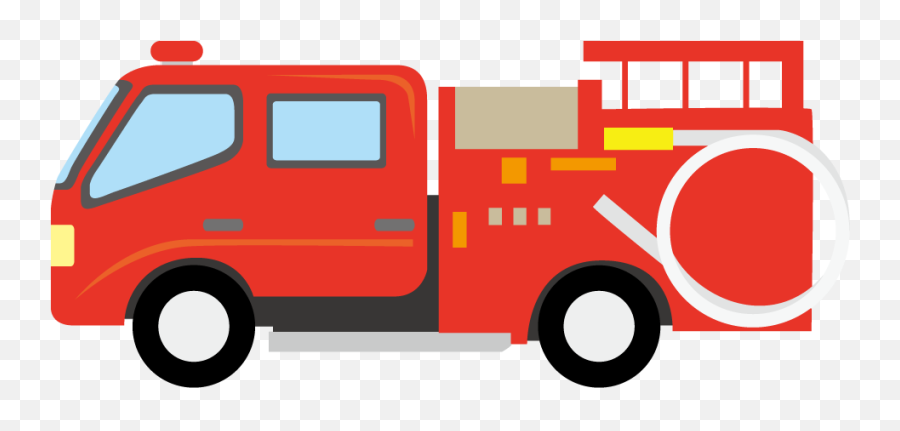 Fire Truck Clipart Clipart - Clipartix Clip Art Fire Truck Transparent Emoji,Fire Clipart