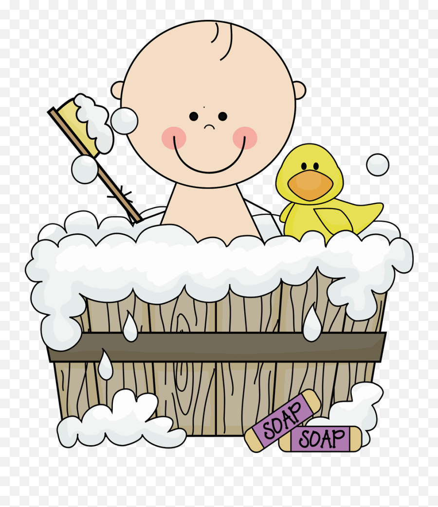 Baby Clip Art Baby Painting Baby Scrapbook Emoji,Bath Time Clipart