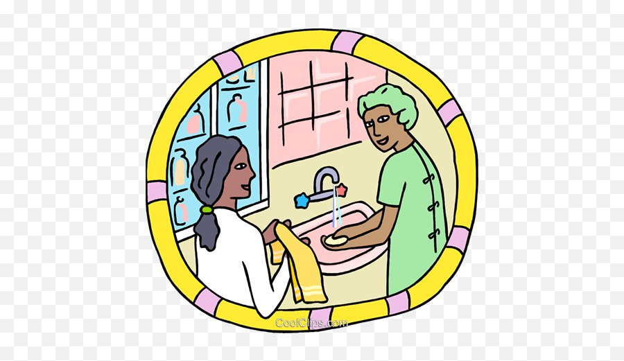 Healthcare Doctor Washing Her Hands Royalty Free Vector - I Hc Ngoi Ng Hu Emoji,Washing Hands Clipart