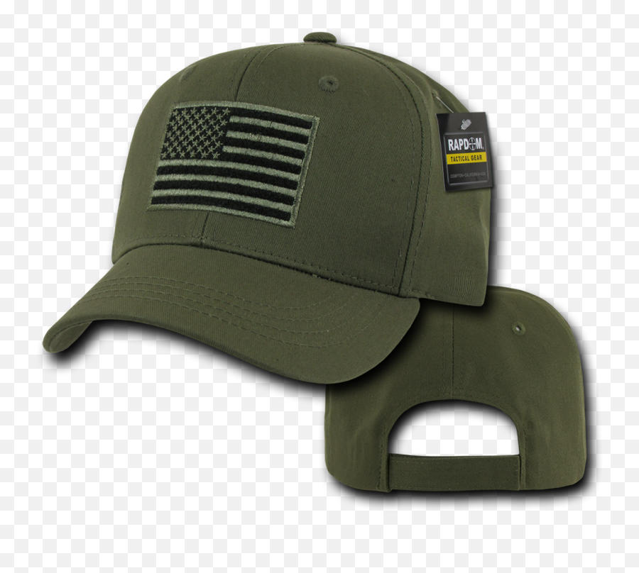 T76 - Tactical Operator Cap American Flag Subdued Olive Drab Emoji,Us Flag Transparent