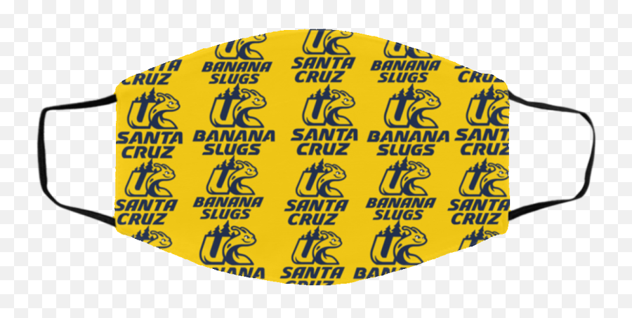 Uc Santa Cruz Banana Slugs Cloth Face Mask - Miceshirt Emoji,Uc Santa Cruz Logo